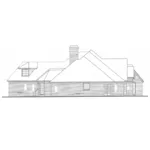 European House Plan Left Elevation - Kenley Luxury Ranch Home 036D-0202 - Search House Plans and More