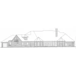 European House Plan Rear Elevation - Kenley Luxury Ranch Home 036D-0202 - Search House Plans and More