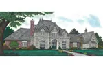 Country French House Plan Front of Home - Newstead Manor Luxury Home 036D-0203 - Shop House Plans and More