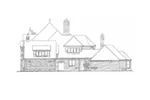 Country French House Plan Left Elevation - Newstead Manor Luxury Home 036D-0203 - Shop House Plans and More