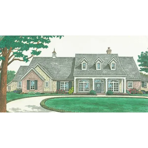 Country House Plan Front of Home - Sappington Southern Home 036D-0204 - Shop House Plans and More