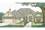 Ranch House Plan Front of House 036D-0205