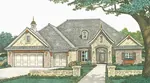 Traditional House Plan Front of House 036D-0205