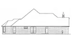 Country House Plan Left Elevation - Pacey Country Home 036D-0205 - Shop House Plans and More