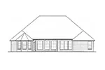 Country House Plan Rear Elevation - Pacey Country Home 036D-0205 - Shop House Plans and More