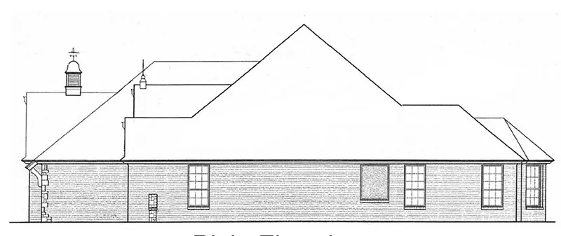 Country House Plan Right Elevation - Pacey Country Home 036D-0205 - Shop House Plans and More