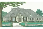 Traditional House Plan Front of Home - 036D-0206 - Shop House Plans and More