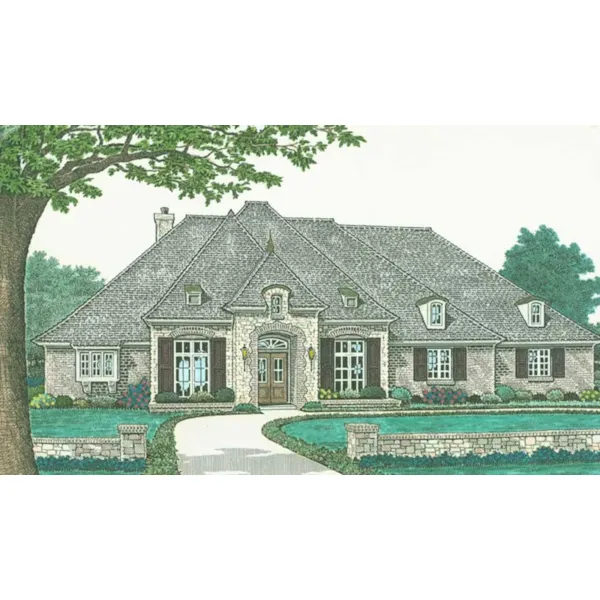 European House Plan Front of Home - Weshire European Home 036D-0206 - Shop House Plans and More