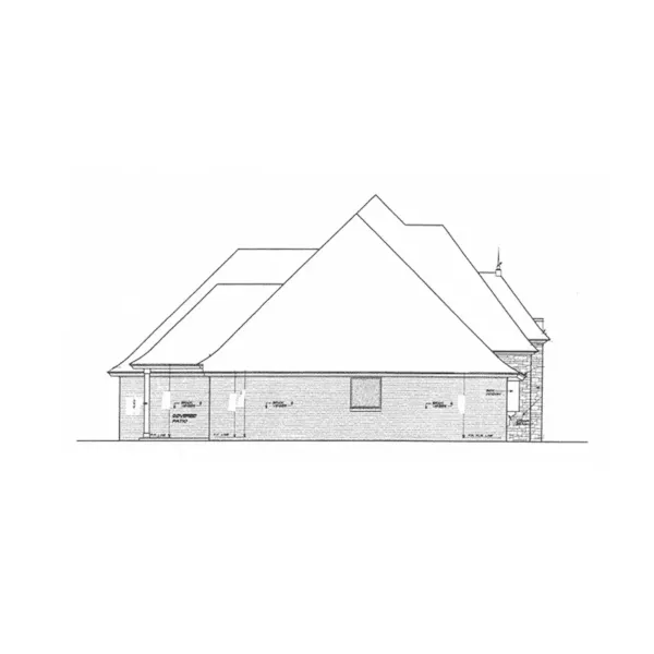 European House Plan Left Elevation - Weshire European Home 036D-0206 - Shop House Plans and More