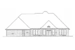 Ranch House Plan Rear Elevation - 036D-0206 - Shop House Plans and More