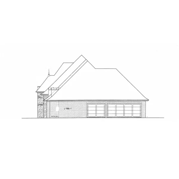 European House Plan Right Elevation - Weshire European Home 036D-0206 - Shop House Plans and More