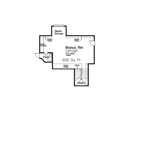 European House Plan Second Floor - Roxburg Hill European Tudor Home 036D-0208 - Shop House Plans and More