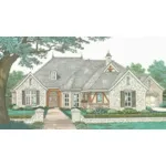 Country House Plan Front of House 036D-0208