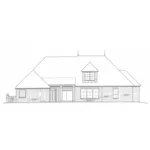 European House Plan Rear Elevation - Roxburg Hill European Tudor Home 036D-0208 - Shop House Plans and More