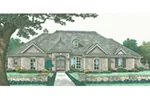 European House Plan Front of Home - Ewell European Ranch Home 036D-0209 - Search House Plans and More