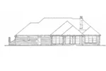 European House Plan Rear Elevation - Ewell European Ranch Home 036D-0209 - Search House Plans and More