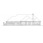 Victorian House Plan Rear Elevation - Ewell European Ranch Home 036D-0209 - Search House Plans and More