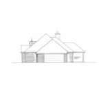 Victorian House Plan Right Elevation - Ewell European Ranch Home 036D-0209 - Search House Plans and More