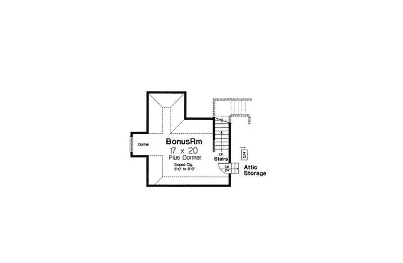 English Cottage House Plan Bonus Room - 036D-0210 - Shop House Plans and More