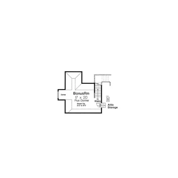 Traditional House Plan Bonus Room - Keansburg European Home 036D-0210 - Shop House Plans and More