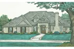 Traditional House Plan Front of House 036D-0210