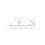 Traditional House Plan Left Elevation - Keansburg European Home 036D-0210 - Shop House Plans and More