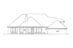 English Cottage House Plan Rear Elevation - 036D-0210 - Shop House Plans and More