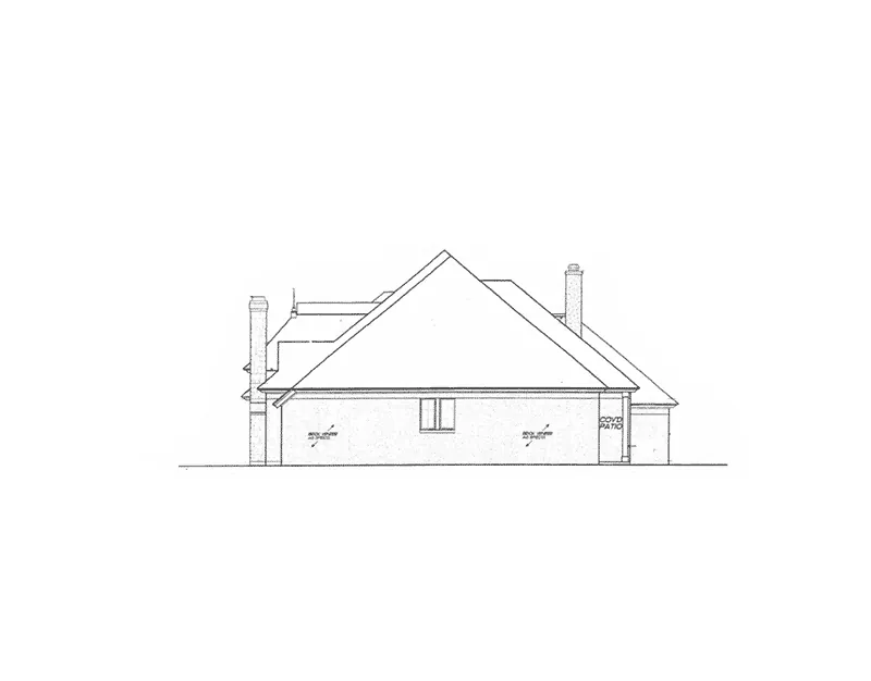 English Cottage House Plan Right Elevation - 036D-0210 - Shop House Plans and More