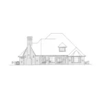 English Cottage House Plan Rear Elevation - Valdemar European Home 036D-0211 - Shop House Plans and More