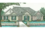 Ranch House Plan Front of House 036D-0212