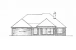 European House Plan Rear Elevation - Gamlin Traditional Ranch Home 036D-0212 - Search House Plans and More