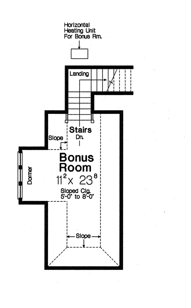 Traditional House Plan Bonus Room - 036D-0213 - Shop House Plans and More