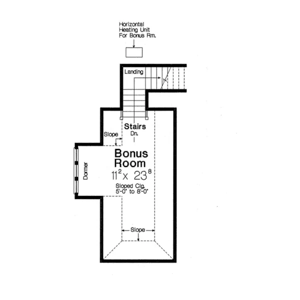 English Cottage House Plan Bonus Room - Germain European Home 036D-0213 - Shop House Plans and More