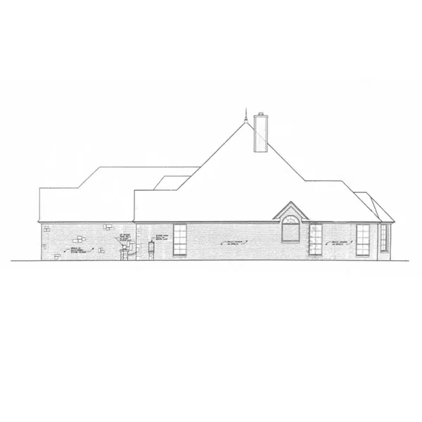 English Cottage House Plan Right Elevation - Germain European Home 036D-0213 - Shop House Plans and More