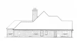 Country French House Plan Left Elevation - 036D-0215 - Shop House Plans and More