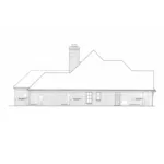 Ranch House Plan Left Elevation - Dorwin Tudor Home 036D-0215 - Shop House Plans and More