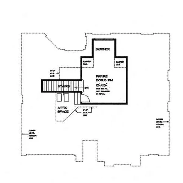 Country French House Plan Bonus Room - Heath Hill Ranch Home 036D-0216 - Search House Plans and More