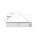 Country French House Plan Left Elevation - Heath Hill Ranch Home 036D-0216 - Search House Plans and More