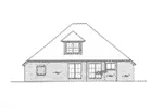 Ranch House Plan Rear Elevation - Heath Hill Ranch Home 036D-0216 - Search House Plans and More