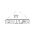 Country French House Plan Rear Elevation - Heath Hill Ranch Home 036D-0216 - Search House Plans and More