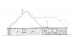 Ranch House Plan Left Elevation - 036D-0217 - Shop House Plans and More