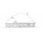 Neoclassical House Plan Rear Elevation - Colvill Park Ranch Home 036D-0217 - Shop House Plans and More