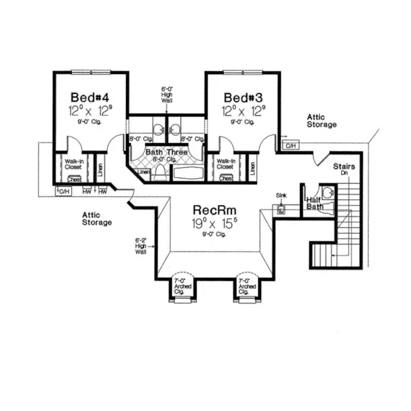 Country French House Plan Second Floor - Lachlan Luxury European Home 036D-0220 - Shop House Plans and More