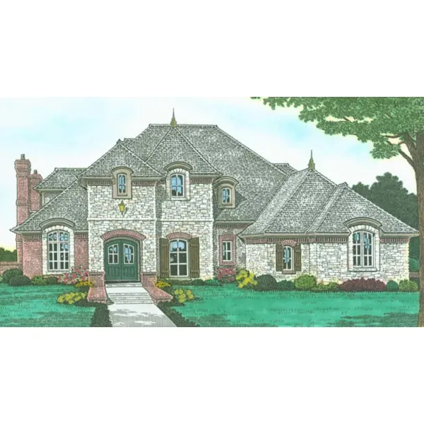 Front of Home - Caledonia Luxury European Home 036D-0221 - Shop House Plans and More