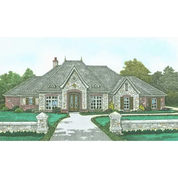 Front of Home - Donaby Luxury Home 036D-0222 - Shop House Plans and More