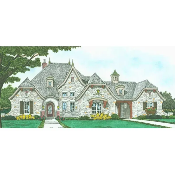 Front of Home - Favian European Home 036D-0223 - Shop House Plans and More