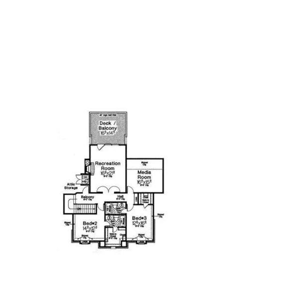 Second Floor - Belvedere Manor Luxury Home 036D-0225 - Shop House Plans and More