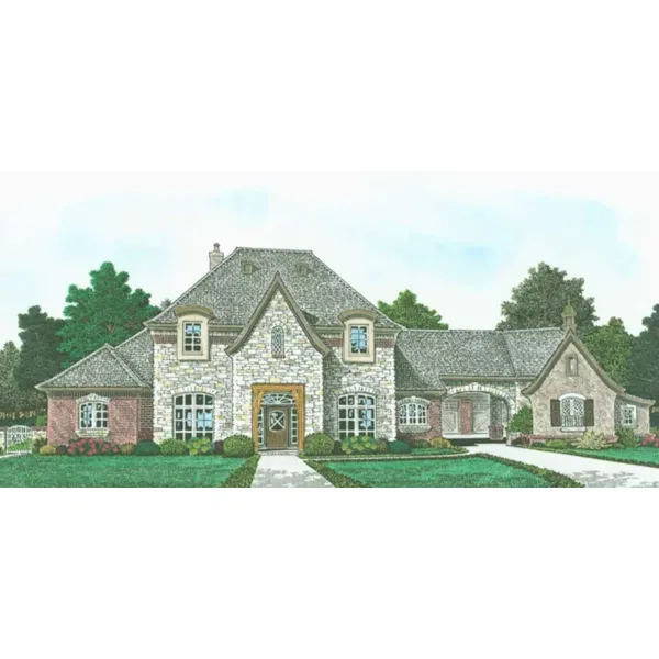 Front of Home - Belvedere Manor Luxury Home 036D-0225 - Shop House Plans and More