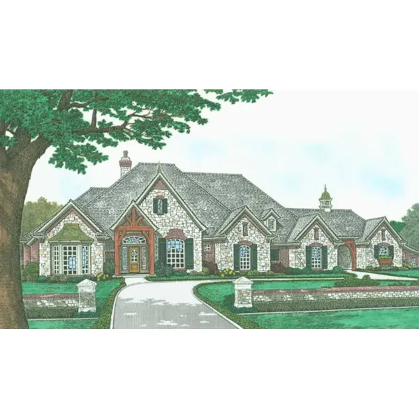 Front of Home - Hartman Place Luxury Home 036D-0229 - Shop House Plans and More