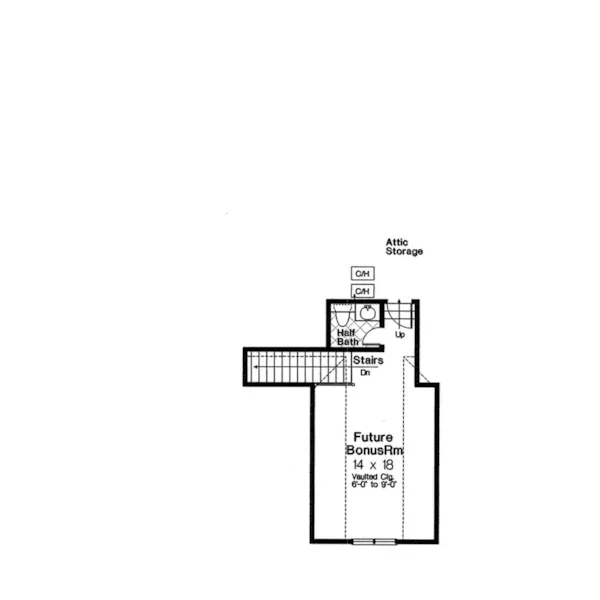 Second Floor - Holtshire Craftsman Tudor Home 036D-0231 - Shop House Plans and More